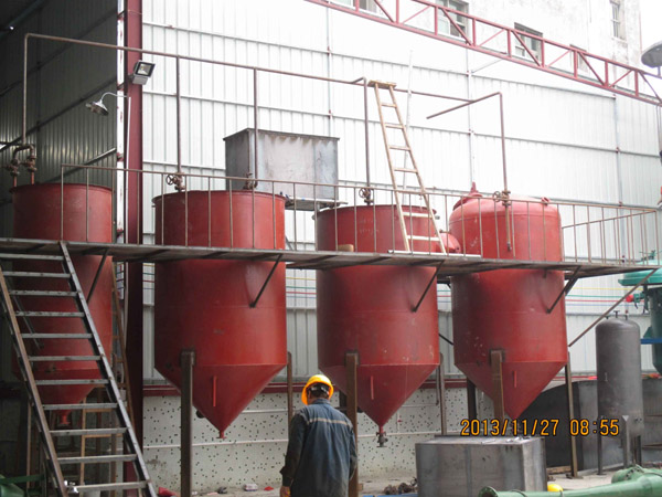 广东梅州新大20吨动物油物理精炼设备